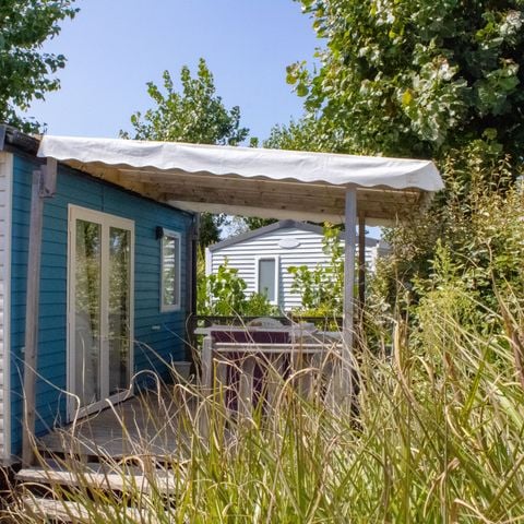 MOBILHOME 2 personas - Cottage CAHITA - 18 m² - terraza semicubierta de madera - 1 habitación 1/2 pers