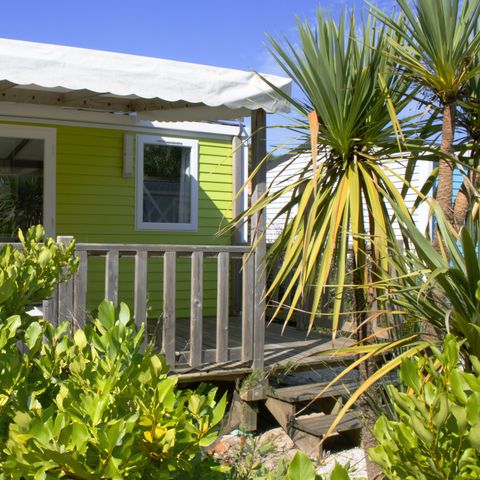 MOBILE HOME 2 people - Cottage CAHITA - 18 m² - semi-covered wooden terrace - 1 bedroom 1/2 pers