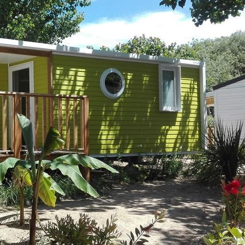 Mobilheim 4 personen - Cottage GOYAVE - 25m² - integrierte halbüberdachte Terrasse - 2 Zimmer 4 pers.