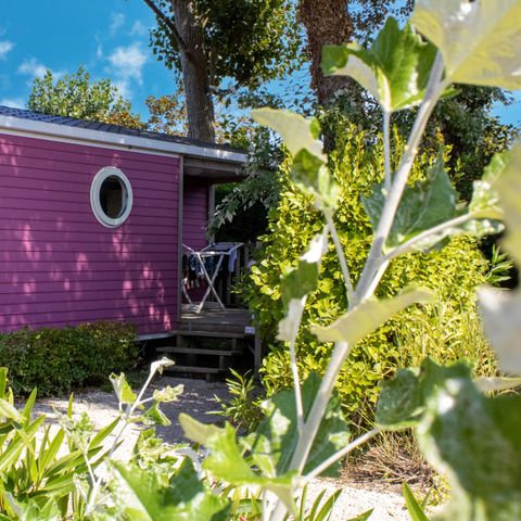 Mobilheim 4 personen - Cottage GOYAVE - 25m² - integrierte halbüberdachte Terrasse - 2 Zimmer 4 pers.