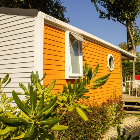 Mobilheim 4 personen - Cottage GOYAVE - 25m² - integrierte halbüberdachte Terrasse - 2 Zimmer 4 pers.