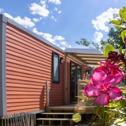 MOBILHOME 6 personnes - Cottage PAPAYE - 33m² - Terrasse semi-couverte - 3 Chambres - 4/6 pers