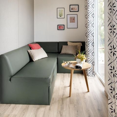 MOBILHOME 6 personnes - Cottage PAPAYE - 33m² - Terrasse semi-couverte - 3 Chambres - 4/6 pers