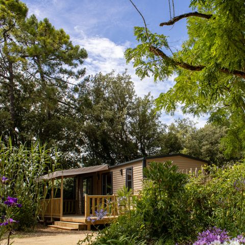 Mobilheim 4 personen - Cottage TERRE ET MER - 30m² - halbüberdachte Holzterrasse - 2 Zimmer - 4 pers.