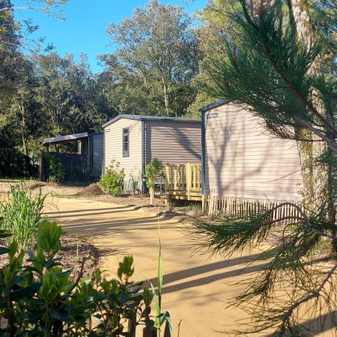 Mobilheim 4 personen - Cottage TERRE ET MER - 30m² - halbüberdachte Holzterrasse - 2 Zimmer - 4 pers.