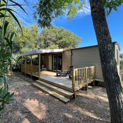 MOBILHOME 6 personnes - Cottage PREMIUM "TERRE et FORET" - 35m² - terrasse bois semi-couverte - 3 chambres - Nouveauté 2024 4/6 pers
