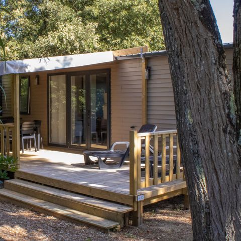 MOBILE HOME 6 people - PREMIUM Cottage "TERRE et FORET" - 35m² - semi-covered wooden terrace - 3 bedrooms - New for 2024 4/6 people