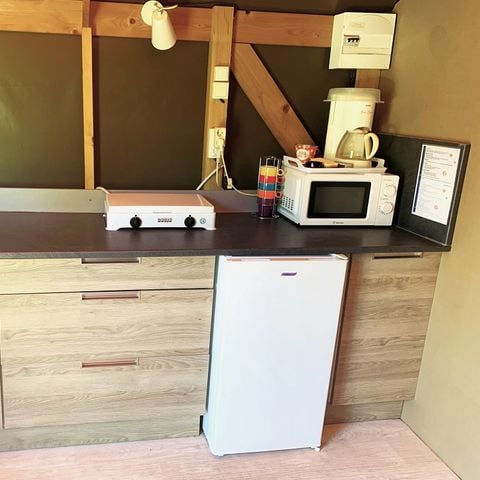 TENTE TOILE ET BOIS 4 personnes - Tente nature Cambodgia sans sanitaires