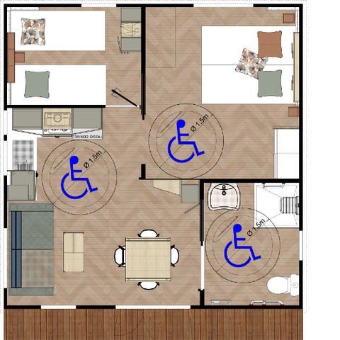 Mobile home 4 persons - COTTAGE PMR 4p