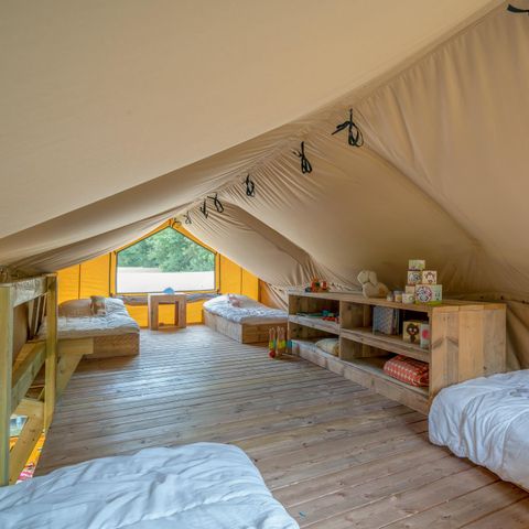 Canvas and wooden tent 8 persons - Safari Lodge 8p