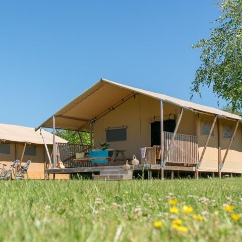 TENDA IN TELA E LEGNO 6 persone - Woody lodge 2 camere da letto senza servizi igienici