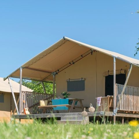 TENDA IN TELA E LEGNO 6 persone - Woody lodge 2 camere da letto senza servizi igienici