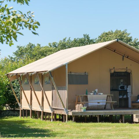 Canvas and wooden tent 6 persons - Woody lodge 3Rooms without sanitary facilities