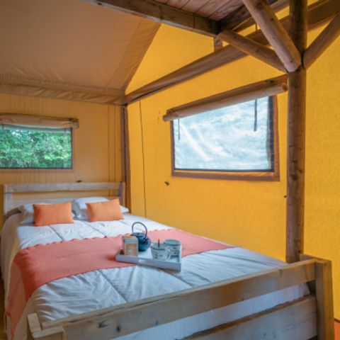 Tente en toile et en bois 7 personnes - Safari Lodge