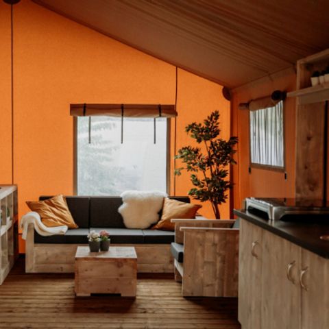 TENTE TOILE ET BOIS 7 personnes - Safari Lodge