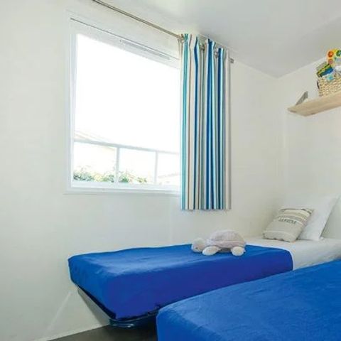 Mobilhome 6 personnes - Homair mobil homes au camping La Guyonnière Classic | 2 Ch. | 4/6 Pers. | Terrasse surélevée non couverte