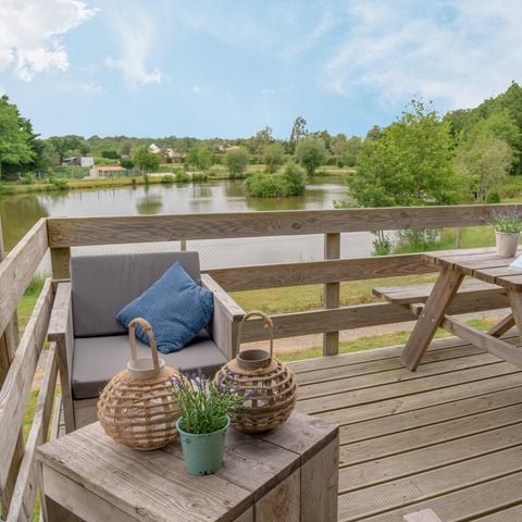 Tente en toile et en bois 6 personnes - Safari Lodge, 6p Climatisée