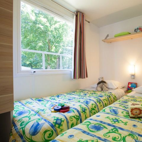 Mobilheim 6 personen - Classic | 3 Schlafz. | 6 Pers. | Erhöhte Terrasse