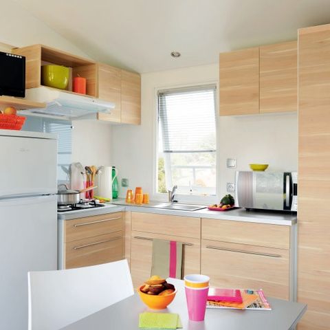 Mobilheim 6 personen - Classic | 3 Schlafz. | 6 Pers. | Erhöhte Terrasse