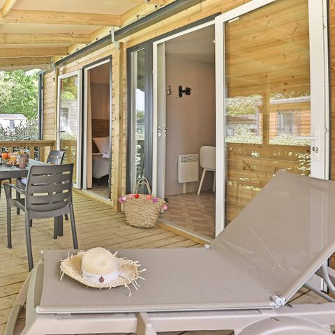 Stacaravan 4 personen - Mobile-home | Premium Exclusive | 2 slaapkamers | 4 pers. | Verhoogd terras | 2 badkamers