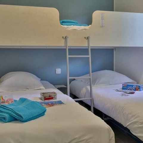 Stacaravan 5 personen - Mobile-home | Comfort | 2 Slaapkamers | 5 Pers. | Verhoogd terras | Airconditioning