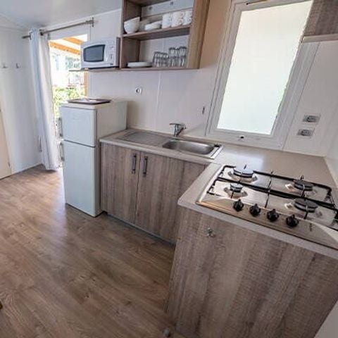 Stacaravan 5 personen - Mobile-home | Comfort | 2 slaapkamers | 5 pers. | Overdekt verhoogd terras | 1 badkamer