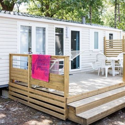 Stacaravan 5 personen - Stacaravan | Comfort | 2 Slaapkamers | 5 Pers. | Verhoogd terras