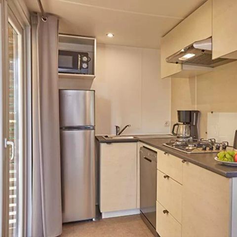 Mobilheim 4 personen - Mobilheim | Ultimate | 2 Schlafz. | 4 Pers. | Hochterrasse | 2 Bäder | Klimaanlage | TV