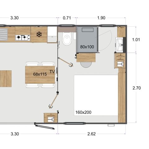 MOBILE HOME 4 people - MH2 STANDING