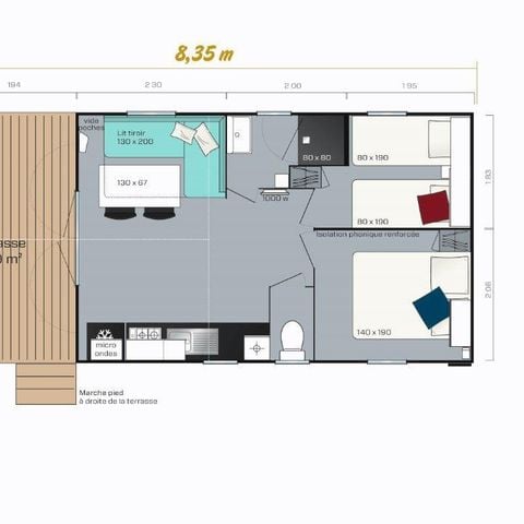 Mobile home 4 persons - MH2 Templars