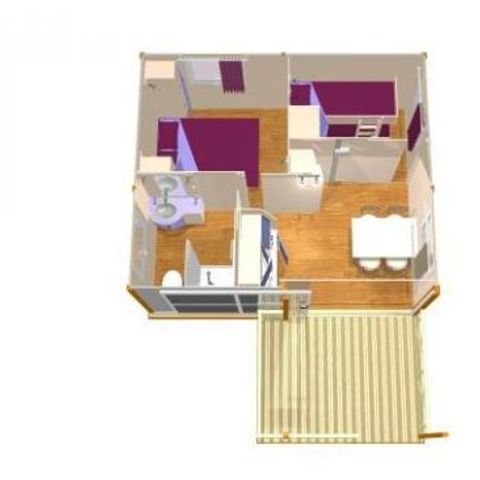 Chalet 4 persons - Gitotel 2 rooms