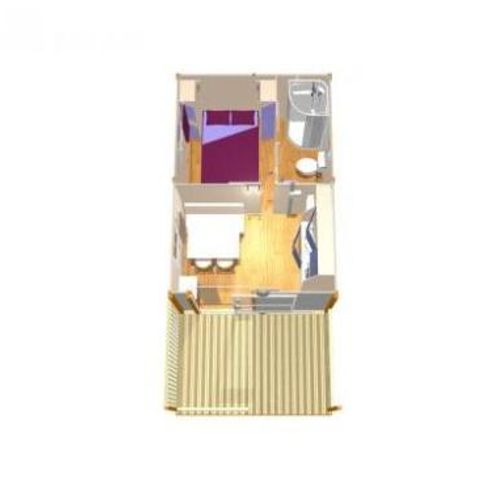 Chalet 2 Personen - Gitotel 1 Zimmer