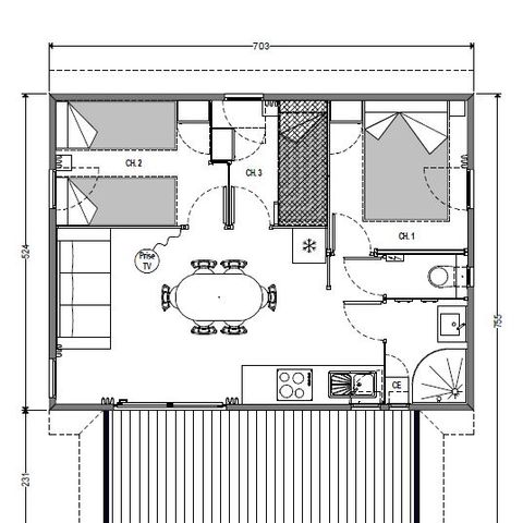 Chalet 6 persons - Chalet Détente