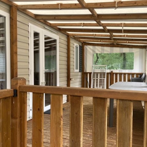 MOBILE HOME 6 people - 3-bedroom mobile home with covered terrace