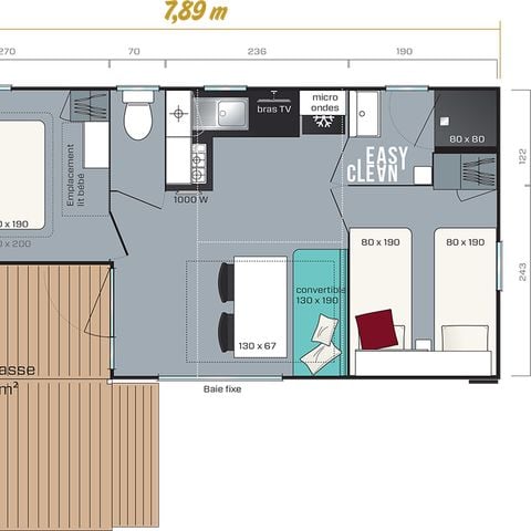 MOBILHOME 6 personas - Mobilhome 6 personas