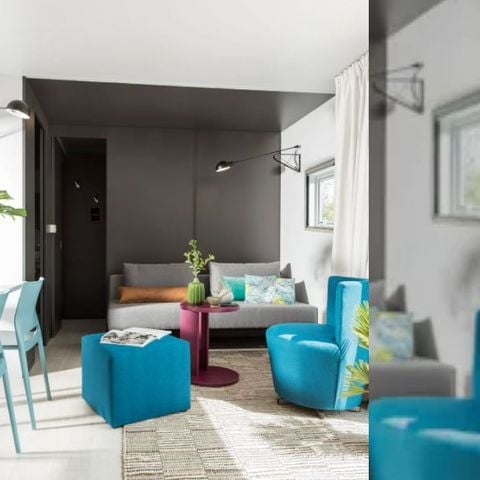 MOBILHOME 6 personas - EXCLUSIVO Jacuzzi de 3 dormitorios con suite principal