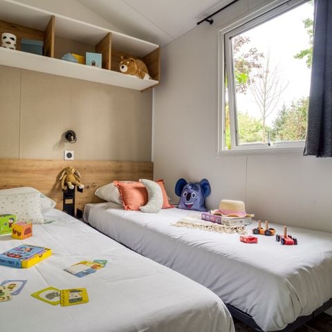 Stacaravan 4 personen - Cottage Privilège Plus TV LV Clim - 2 slaapkamers 2 badkamers - 4 pers