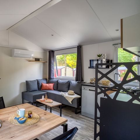 Mobilheim 6 personen - Cottage Privilège Plus TV LV Klimaanlage - 3 Schlafräume 2 Bäder - 6 Pers.