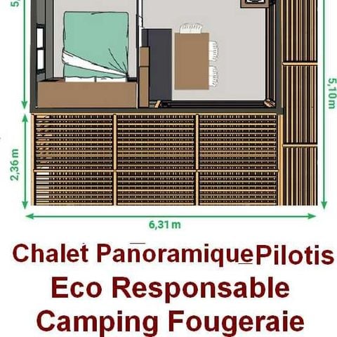 CHALET 5 personas - Panoramique Pilotis - 2 habitaciones