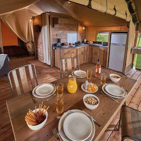 TENTE TOILE ET BOIS 7 personnes - Lodge Grand Confort