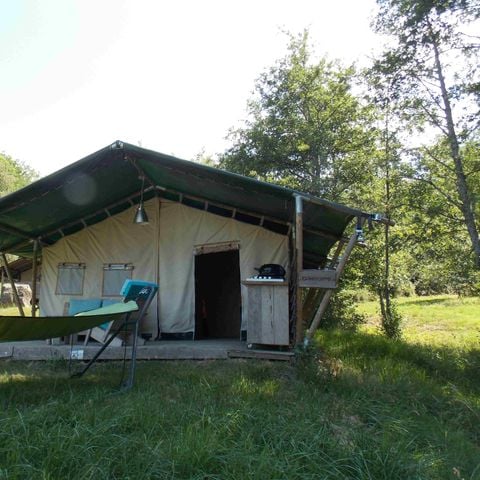 Tente en toile et en bois 5 personnes - Safari Eco