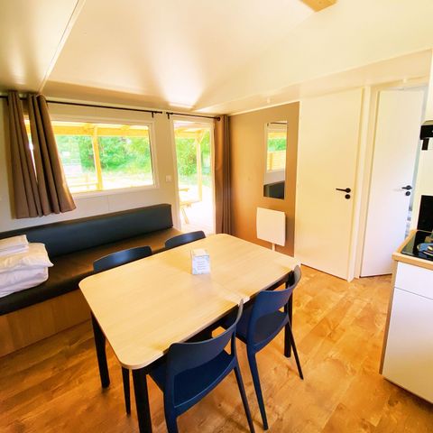 Mobilhome 8 personnes - AUBEPINE AVEC SPA +++ 3 chambres