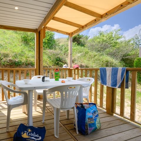 Stacaravan 4 personen - Confort - 30 m² - 2 slaapkamers - Uitzicht op de duinen