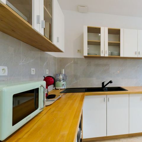 APARTEMENTO 4 personas -  Embrun - 1 dormitorio - Aire acondicionado - Terraza privada - 4 personas - En el corazón de Portbail - Acceso a la piscina - Fuera del camping
