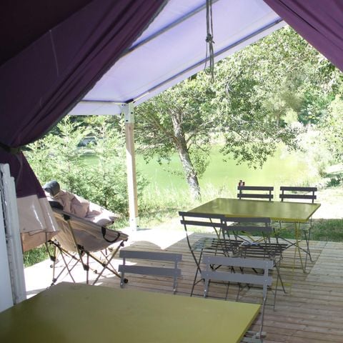 Bungalowtent 5 personen - Freeflower confort+ 37m² (zonder sanitair)