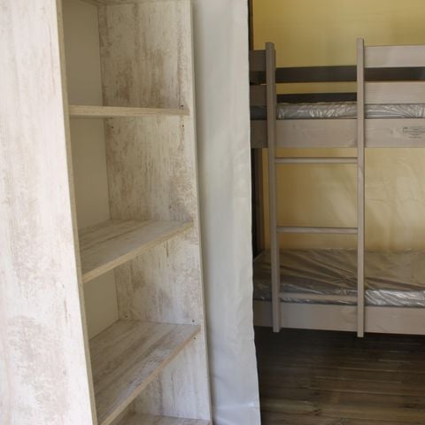 Tente en toile et en bois 4 personnes - Ecolodge confort 21m² (sans sanitaires)