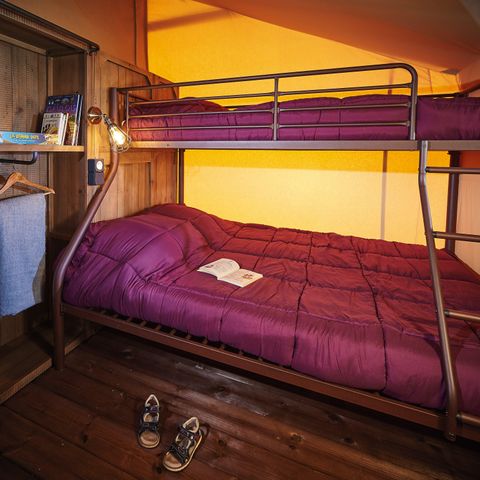 SAFARIZELT 5 Personen - Lodge auf Stelzen Komfort+ 46m²