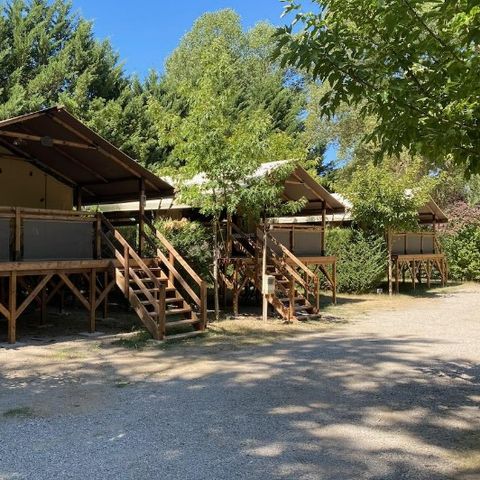 Safarizelt 5 personen - Stelzenlodge Komfort+ 46m² (ohne Sanitäranlagen)