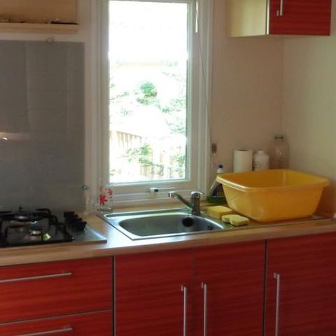 MOBILHOME 2 personas - Confort 18m² (1 habitación) + terraza semicubierta