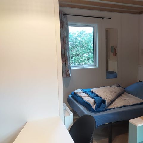 Chalet 2 personen - Cajou Confort 1 slaapkamer + overdekt terras 9m².